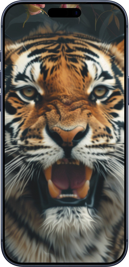 Силиконовый чехол Тигровое величие для Apple iPhone 17 PRO - 6080u-4030 изображение 