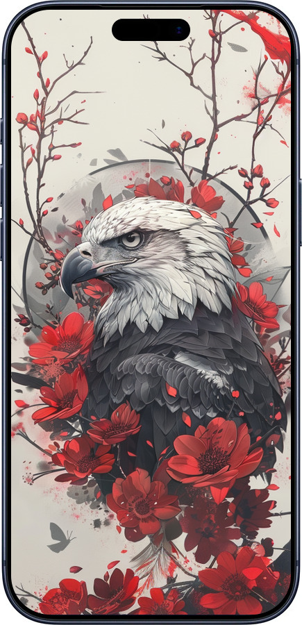 Силиконовый чехол Рубиновый орел для Apple iPhone 17 PRO - 6103u-4030 изображение 