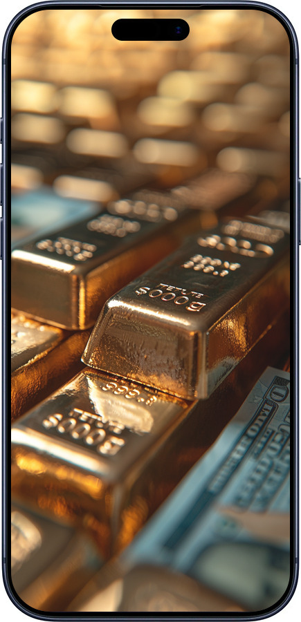 Силиконовый чехол Сияние золота для Apple iPhone 17 PRO - 6104u-4030 изображение 