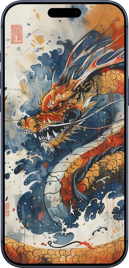 Силиконовый чехол Ярость дракона для Apple iPhone 17 PRO - 6112u-4030 изображение 