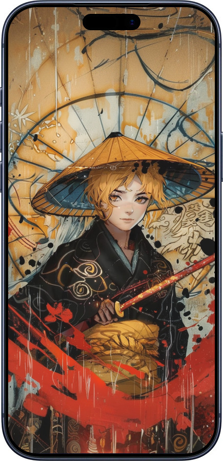 Силиконовый чехол Самурайская отвага для Apple iPhone 17 PRO - 6115u-4030 изображение 