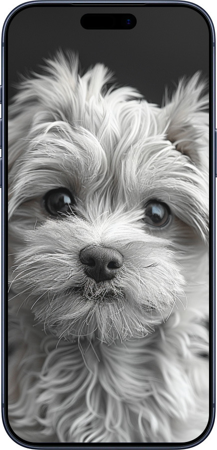 Силиконовый чехол Мальтипу на чорном фоне для Apple iPhone 17 PRO - 6156u-4030 изображение 