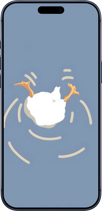 Силиконовый чехол Гусь ныряет для Apple iPhone 17 PRO - 6275u-4030 изображение 