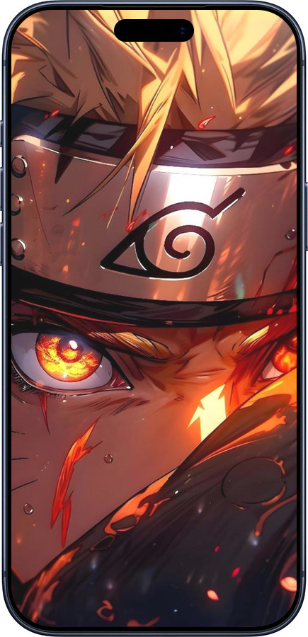 Силиконовый чехол Наруто для Apple iPhone 17 PRO - 6277u-4030 изображение 