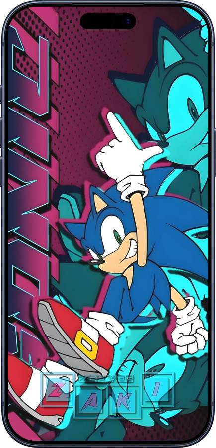 Силіконовий чехол Соник для Apple iPhone 17 PRO - 6284u-4030 изображение 