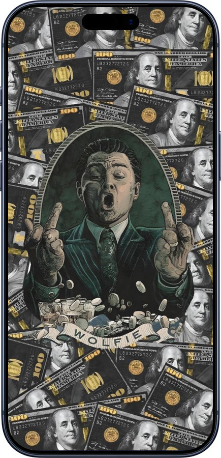 Силиконовый чехол Волк с валл стрит для Apple iPhone 17 PRO - 6287u-4030 изображение 