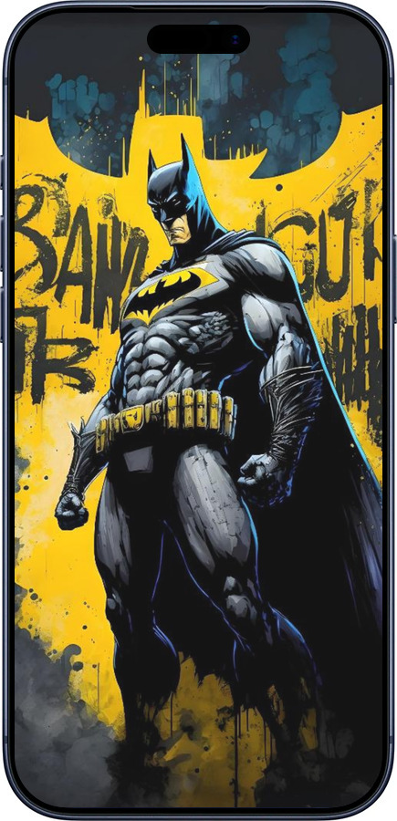 Силиконовый чехол Бетмен для Apple iPhone 17 PRO - 6290u-4030 изображение 