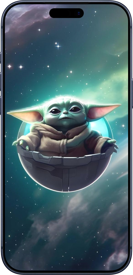 Силиконовый чехол Малышь йода для Apple iPhone 17 PRO - 6294u-4030 изображение 