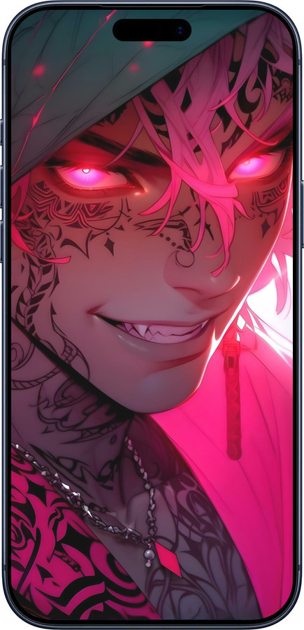 Силиконовый чехол Аниме демон 3 для Apple iPhone 17 PRO - 6313u-4030 изображение 