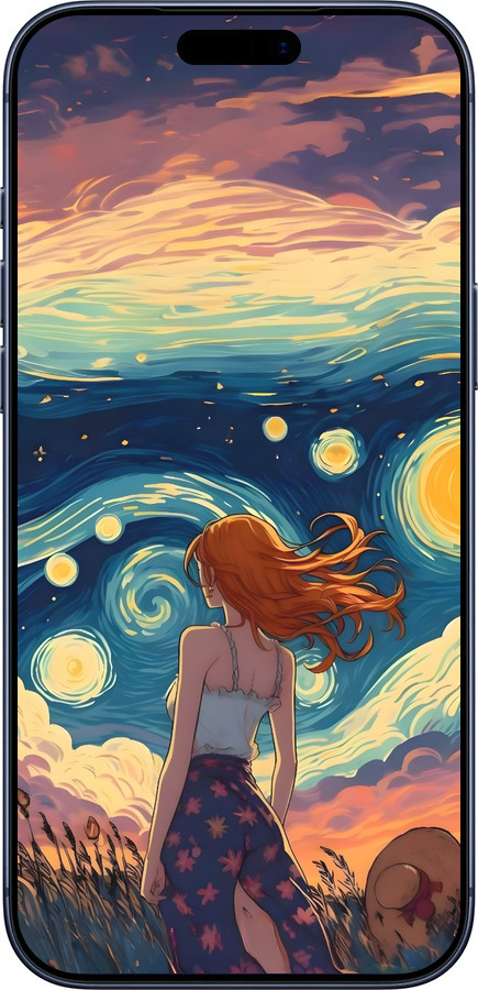 Силіконовий чехол Дівчина Арт для Apple iPhone 17 PRO - 6325u-4030 изображение 