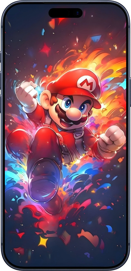 Силіконовий чехол Супер Маріо для Apple iPhone 17 PRO - 6342u-4030 изображение 