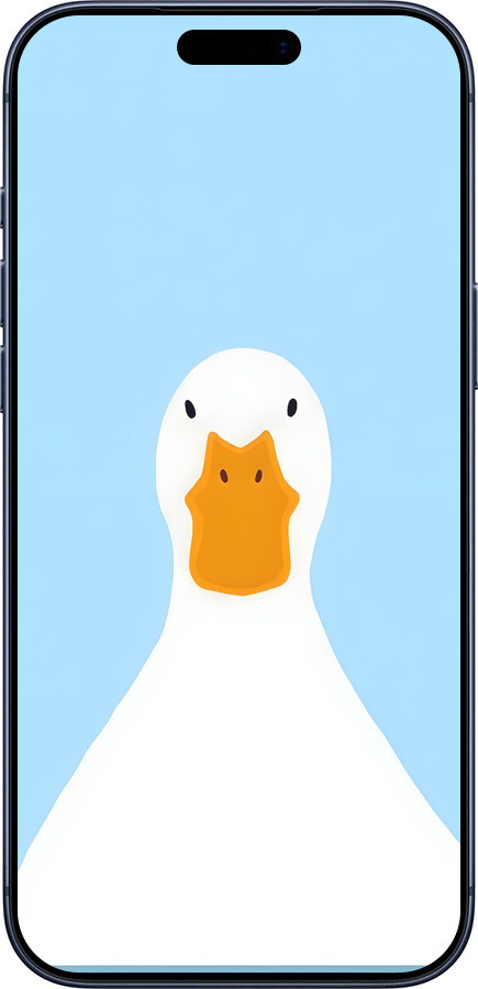 Силиконовый чехол Гусь для Apple iPhone 17 PRO - 6350u-4030 изображение 