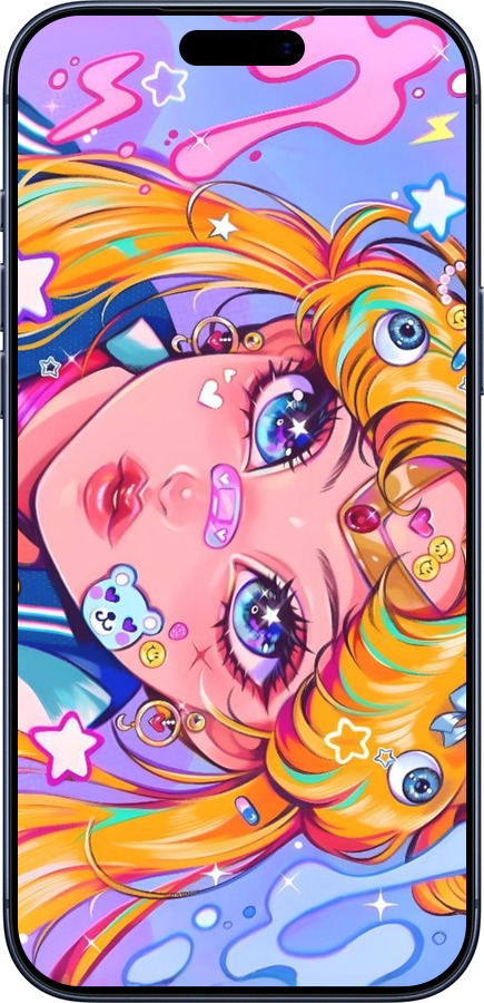 Силиконовый чехол Сейлор Мун 4 для Apple iPhone 17 PRO - 6353u-4030 изображение 