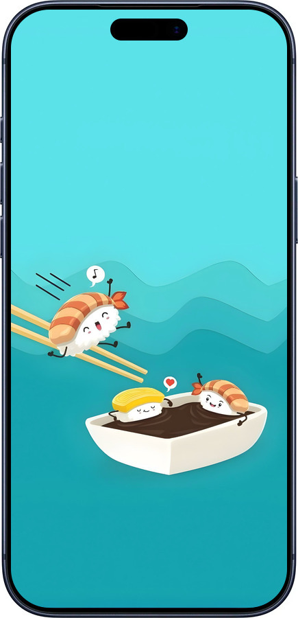 Силиконовый чехол Суши для Apple iPhone 17 PRO - 6354u-4030 изображение 