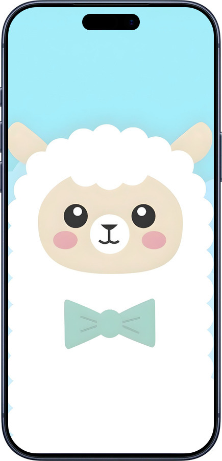 Силіконовий чехол Милий баранчик для Apple iPhone 17 PRO - 6355u-4030 изображение 