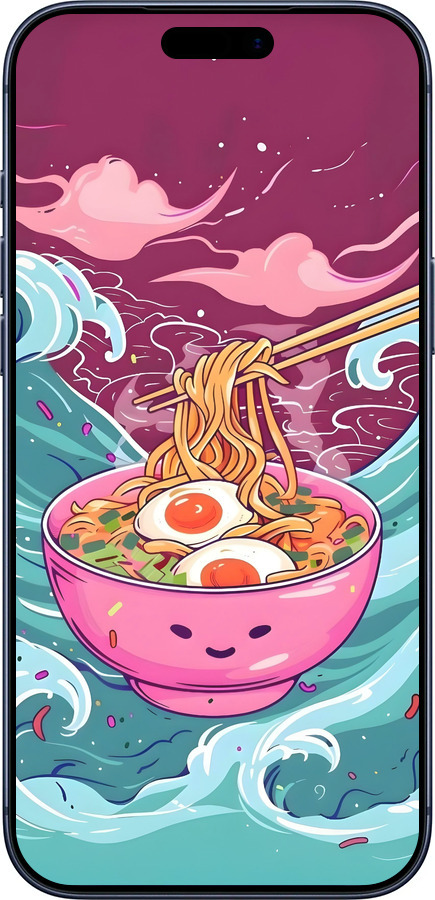 Силиконовый чехол Рамен для Apple iPhone 17 PRO - 6360u-4030 изображение 