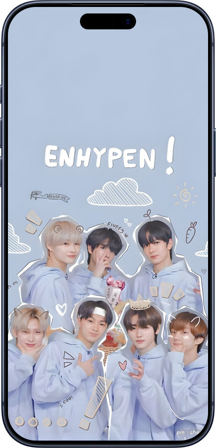 Силиконовый чехол Энхайпен для Apple iPhone 17 PRO - 6362u-4030 изображение 