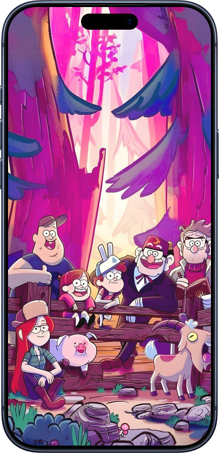 Силиконовый чехол Гравити Фолз для Apple iPhone 17 PRO - 6365u-4030 изображение 