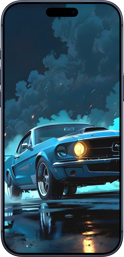 Силиконовый чехол Форд мустанг для Apple iPhone 17 PRO - 6374u-4030 изображение 