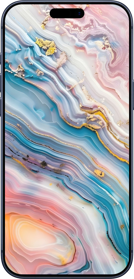 Силіконовий чехол Мрамор красивый для Apple iPhone 17 PRO - 6376u-4030 изображение 