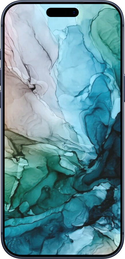 Силиконовый чехол С красочной абстрактной картиной Соленые берега для Apple iPhone 17 PRO - 6405u-4030 изображение 