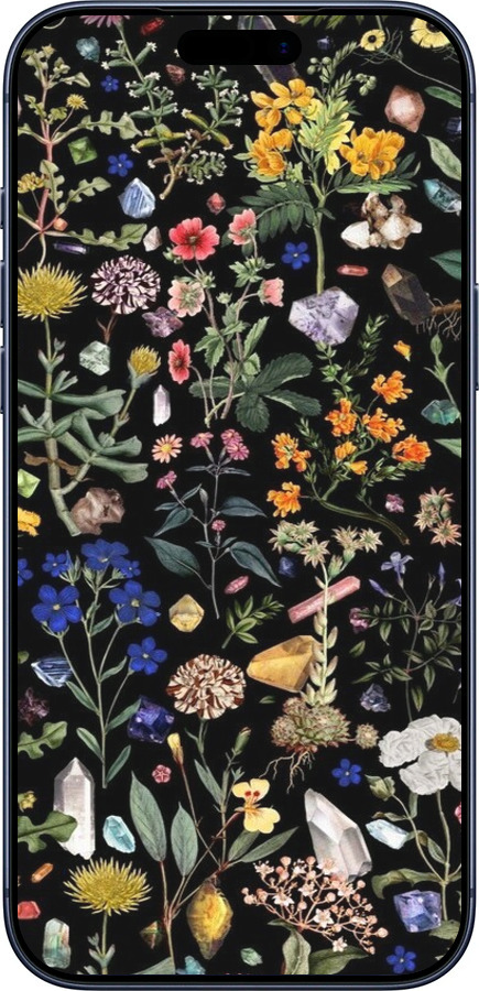 Силиконовый чехол С цветами для Apple iPhone 17 PRO - 6422u-4030 изображение 