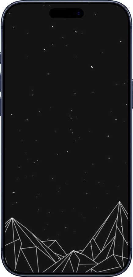 Силиконовый чехол Черно белые абстрактные горы для Apple iPhone 17 PRO - 6437u-4030 изображение 