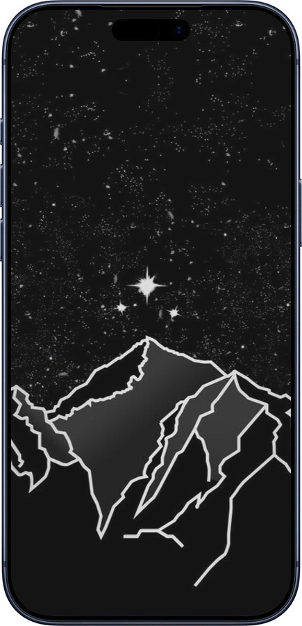 Силиконовый чехол Минималистический горный пейзаж для Apple iPhone 17 PRO - 6438u-4030 изображение 