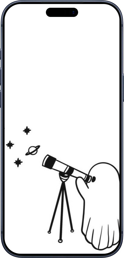 Силиконовый чехол Привидение астроном для Apple iPhone 17 PRO - 6444u-4030 изображение 