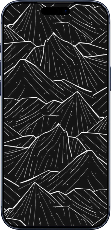 Силиконовый чехол С изображением Темных гор для Apple iPhone 17 PRO - 6489u-4030 изображение 