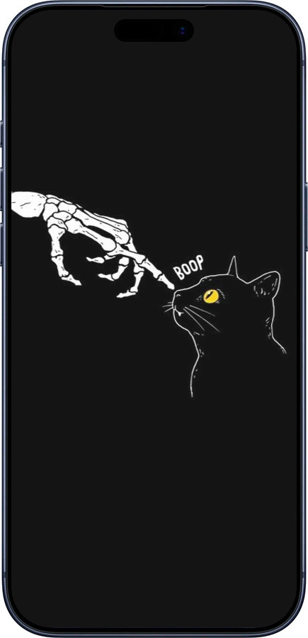 Силиконовый чехол Кошка для Apple iPhone 17 PRO - 6505u-4030 изображение 