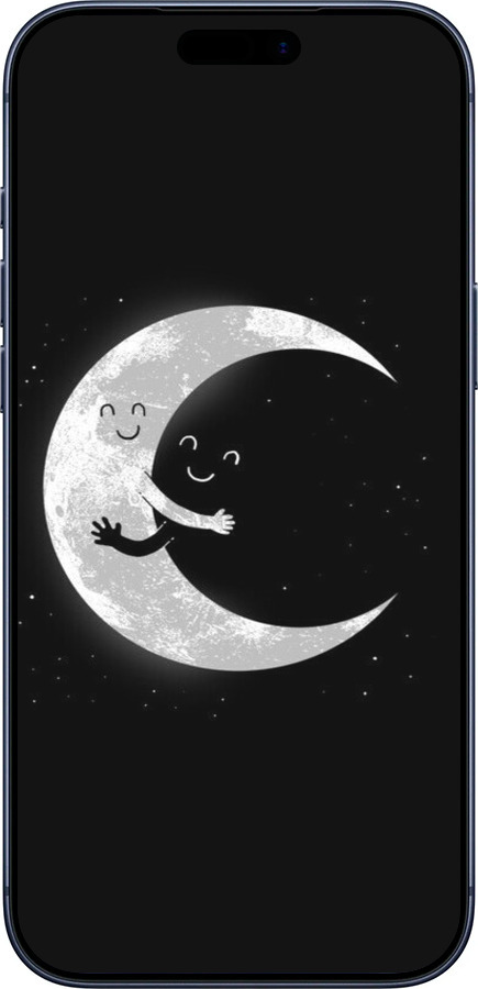 Силиконовый чехол Лунные объятия для Apple iPhone 17 PRO - 6508u-4030 изображение 