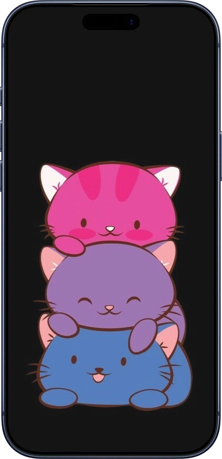 Силиконовый чехол Милые кошки для Apple iPhone 17 PRO - 6518u-4030 изображение 