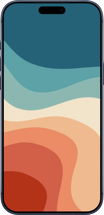 Силиконовый чехол В стиле ретро с волнами для Apple iPhone 17 PRO - 6531u-4030 изображение 
