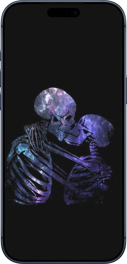 Силиконовый чехол С изображением скелета для Apple iPhone 17 PRO - 6537u-4030 изображение 