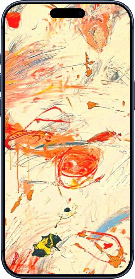 Силиконовый чехол Динамичная картина с хаотичными мазками для Apple iPhone 17 PRO - 6540u-4030 изображение 
