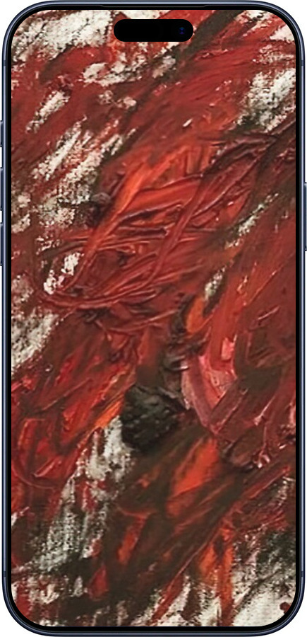 Силиконовый чехол Абстрактная композиция в красных тонах для Apple iPhone 17 PRO - 6541u-4030 изображение 