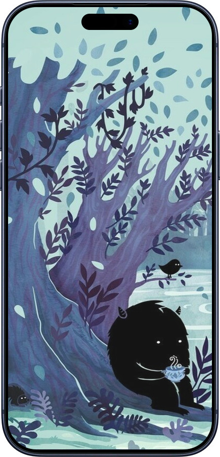 Силиконовый чехол Арт принт Тихое место чая для Apple iPhone 17 PRO - 6544u-4030 изображение 