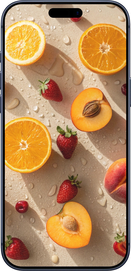 Силиконовый чехол Фрукты 3 для Apple iPhone 17 PRO - 6703u-4030 изображение 