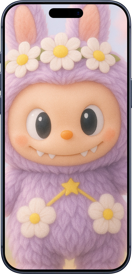 Силиконовый чехол Лабубу 1 для Apple iPhone 17 PRO - 6709u-4030 изображение 