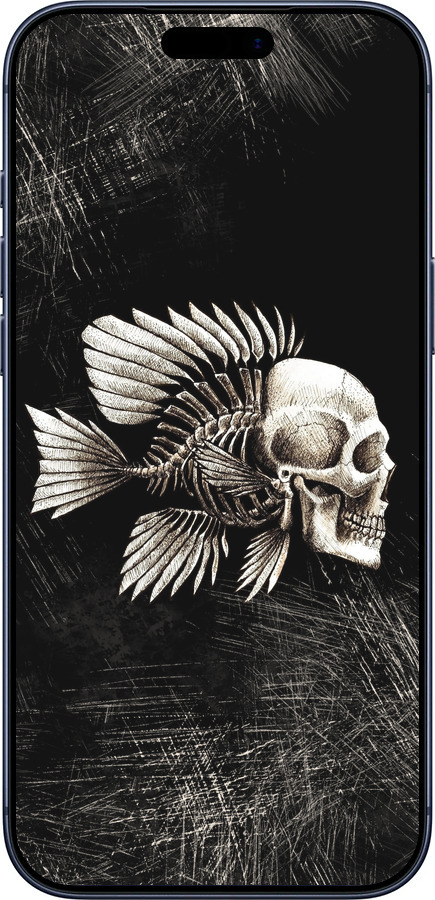 Силиконовый чехол Рыбо-человек для Apple iPhone 17 PRO - 683u-4030 изображение 