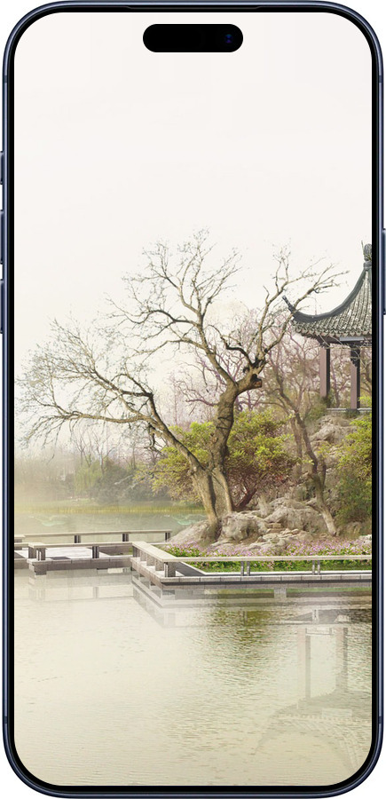 Силиконовый чехол Японский пейзаж для Apple iPhone 17 PRO - 776u-4030 изображение 