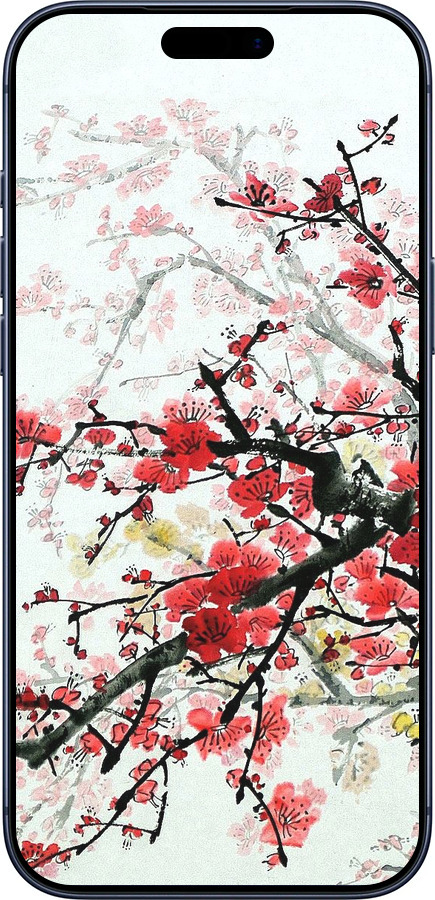 Силиконовый чехол Цветущий куст для Apple iPhone 17 PRO - 831u-4030 изображение 