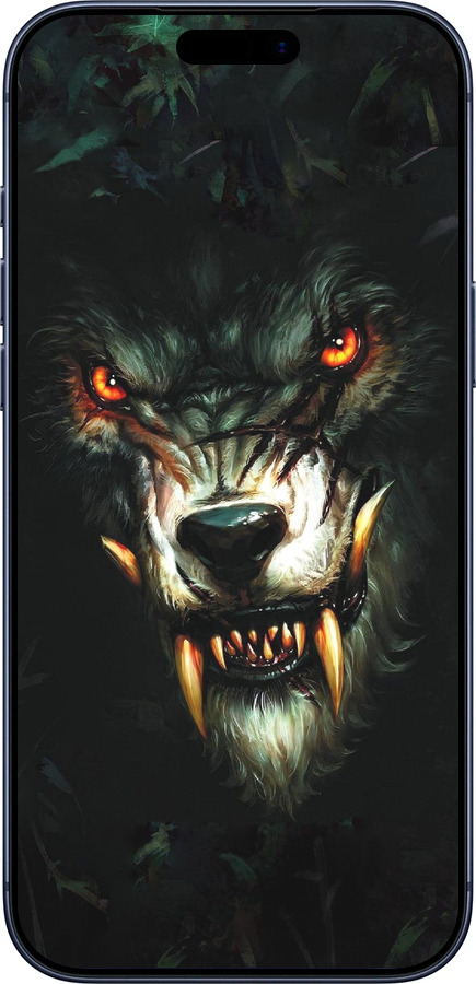 Силиконовый чехол Дьявольский волк для Apple iPhone 17 PRO - 833u-4030 изображение 