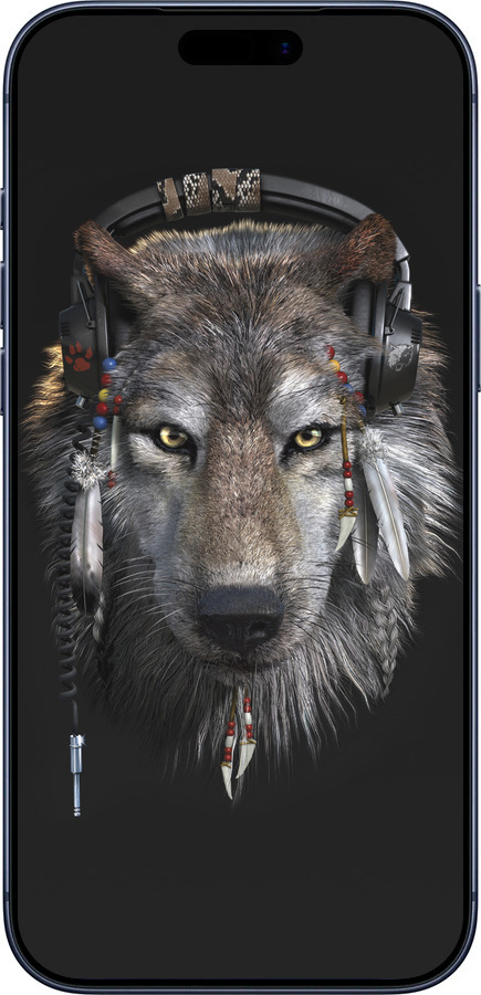 Силиконовый чехол Волк-меломан для Apple iPhone 17 PRO - 875u-4030 изображение 