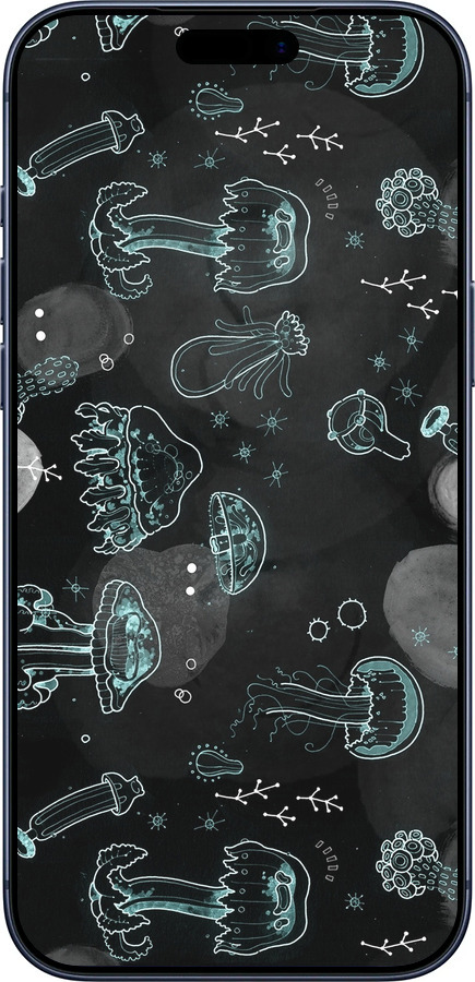 Силіконовий чехол Медузи для Apple iPhone 17 PRO - 906u-4030 изображение 