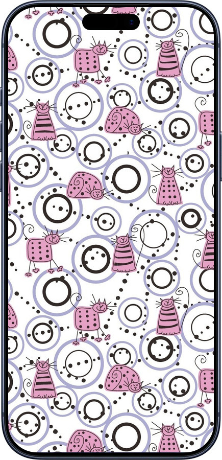 Силиконовый чехол Смешные коты для Apple iPhone 17 PRO - 907u-4030 изображение 