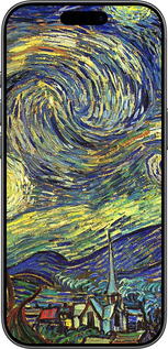 TPU чехол Вінсент Ван Гог. Зоряна ніч для Apple iPhone 17 - 163b-4031 изображение 
