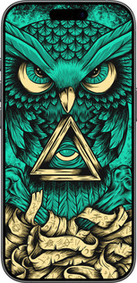 TPU чехол Сова Арт-тату для Apple iPhone 17 - 3971b-4031 изображение 