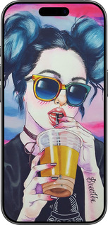 TPU чехол Арт-девушка в очках для Apple iPhone 17 - 3994b-4031 изображение 